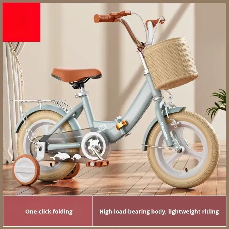 Carbon Bike Frame - Bicicleta Infantil Dobrável para Meninas e