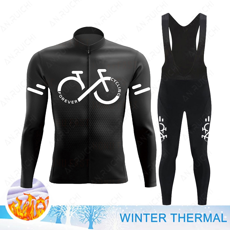 2023 inverno velo térmico conj - Cycling Gear Jersey avaliação e preço